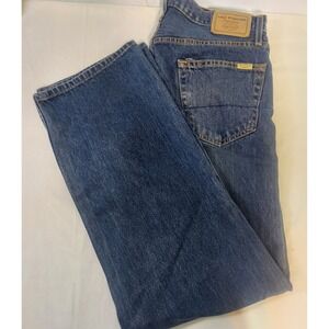 Levi Strauss Signature Men Straight Leg Blue Denim Jeans W36 L34 western cowboy